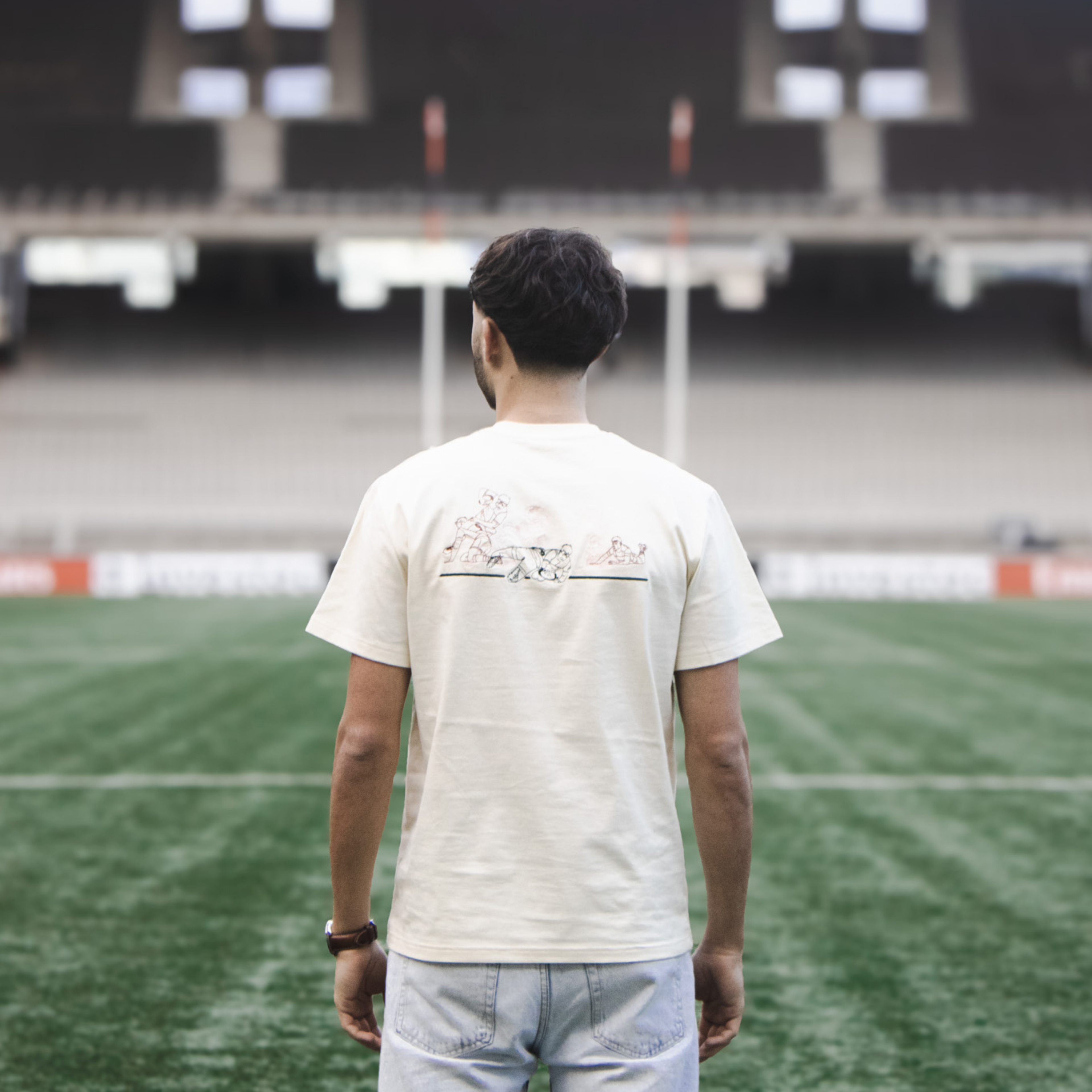 T-shirt EPCR Rugby in Motion Beige Mixte
