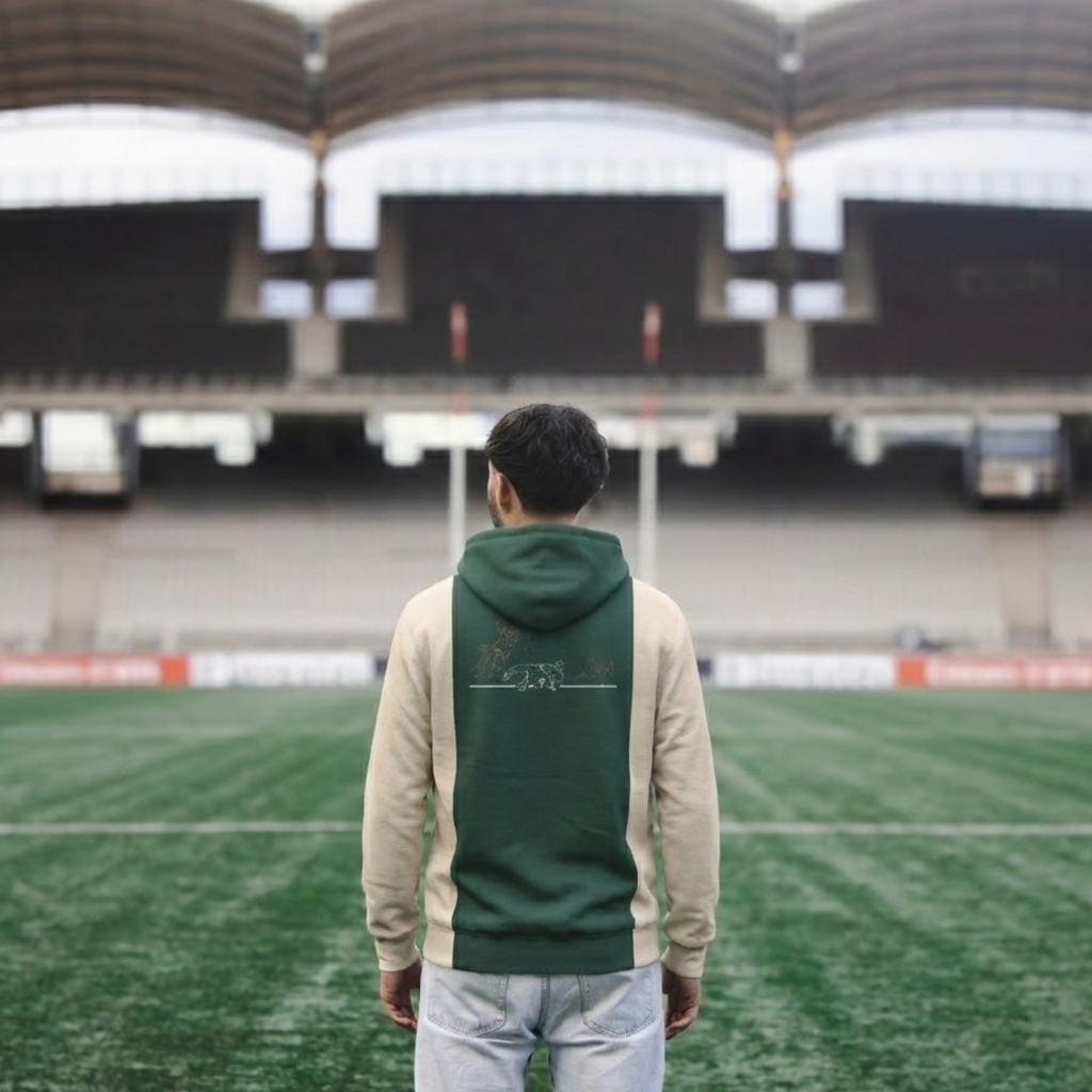 Sweat à Capuche EPCR Rugby in Motion Beige et Vert Mixte