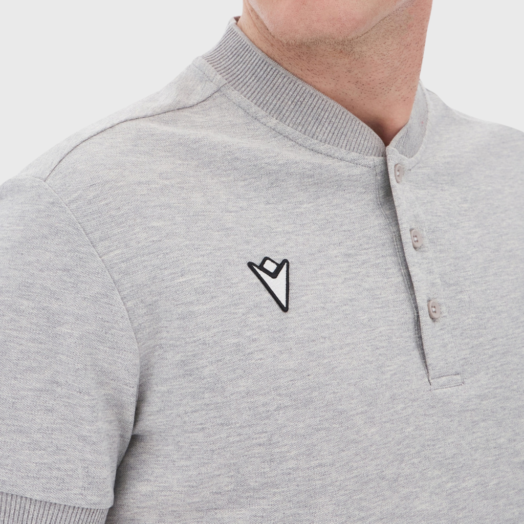 Macron x Investec Champions Cup Unisex Grey Polo Shirt 