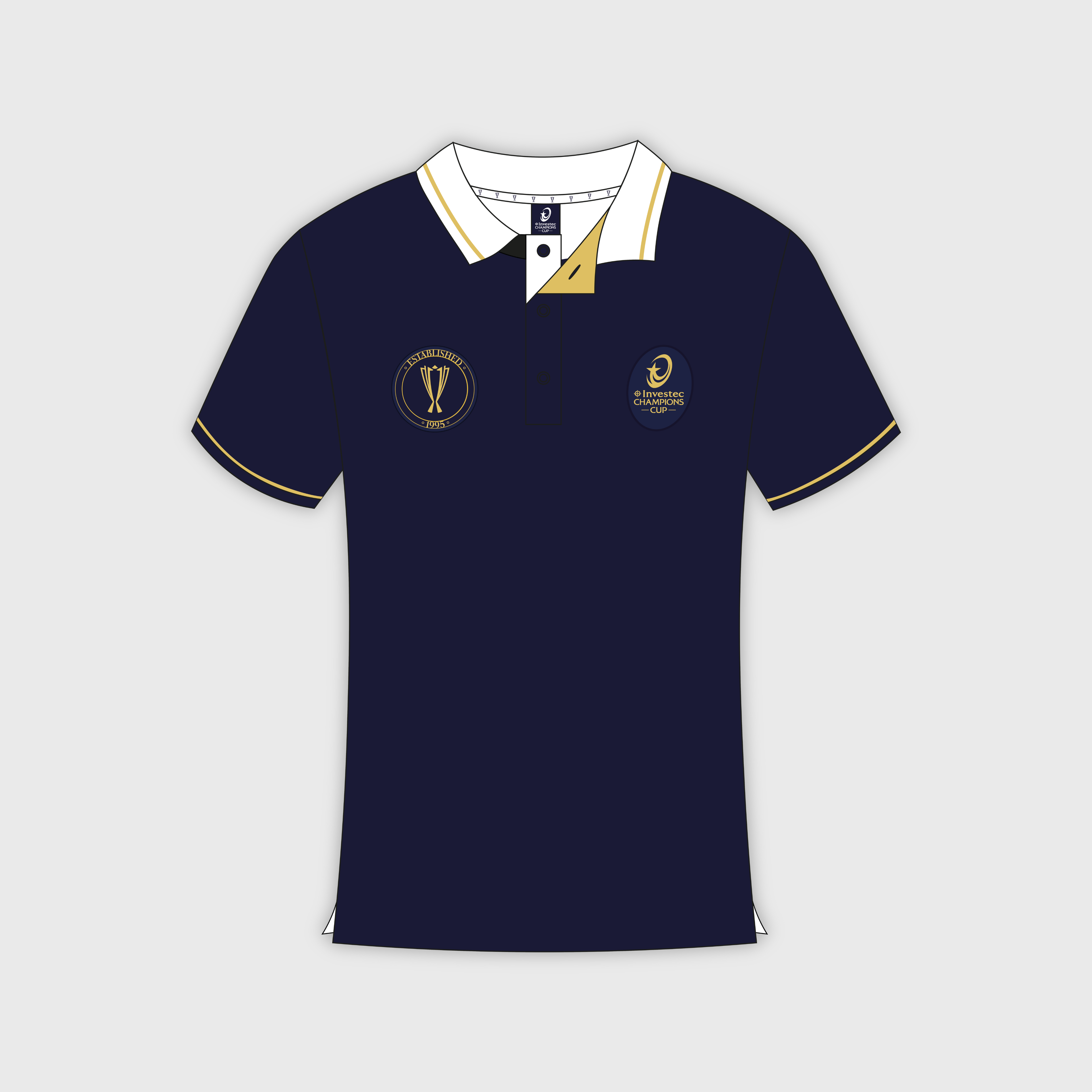 Polo EPCR Trophée Bleu Marine Mixte