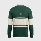 EPCR Rugby in Motion Long Sleeve Polo Shirt, Beige and Green, Unisex