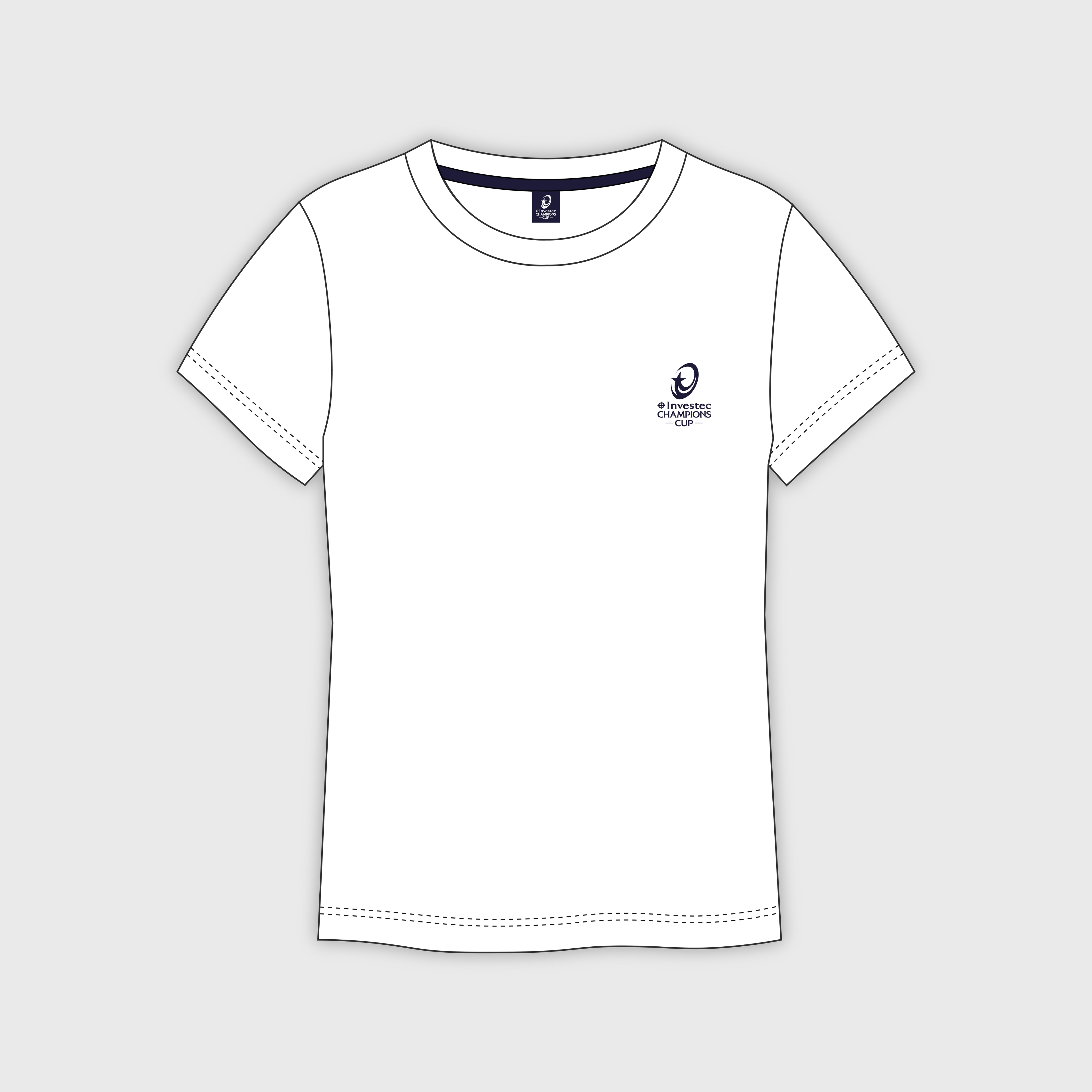 T-shirt EPCR 24 Clubs Blanc Mixte