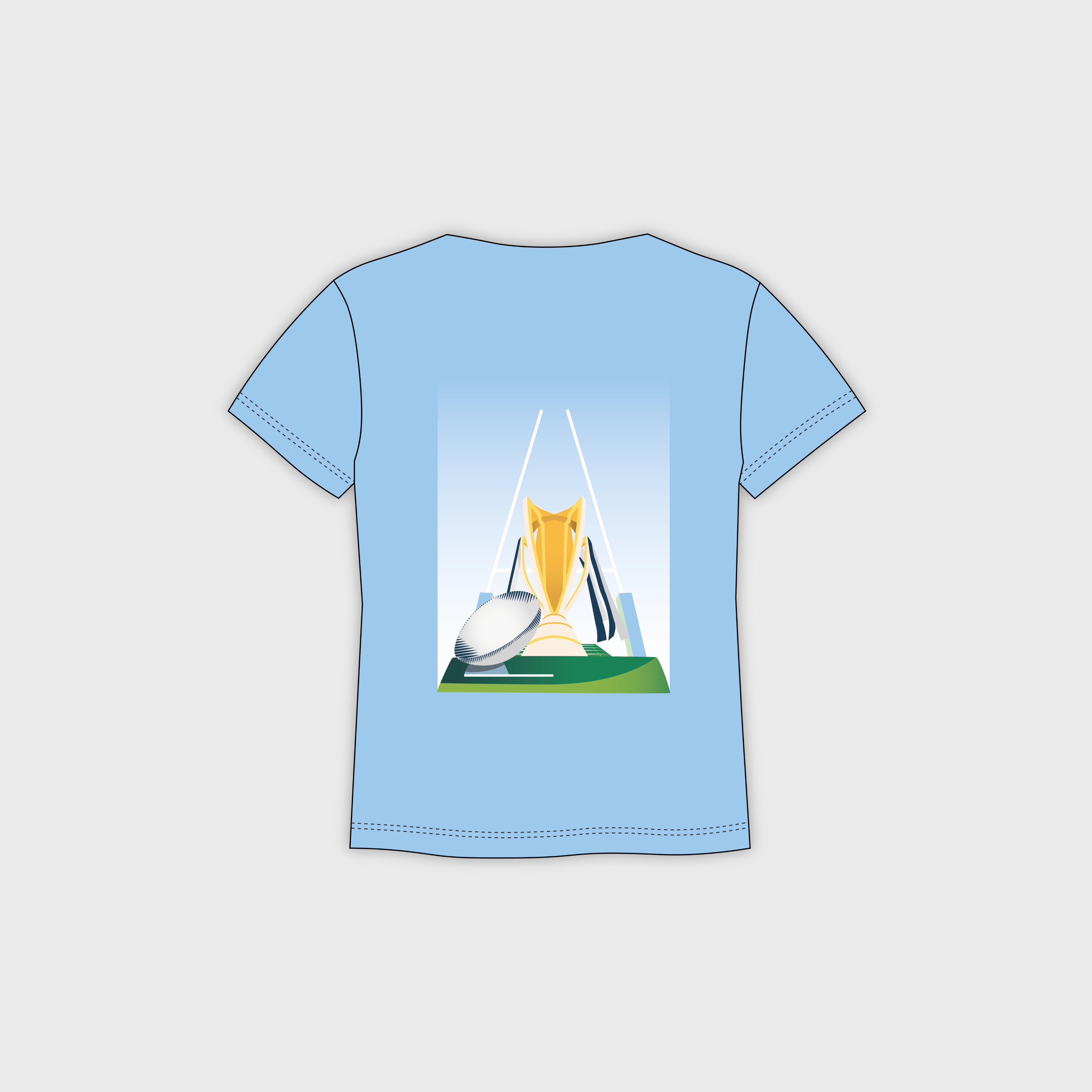 T-shirt Enfant EPCR The Victory Bleu Ciel