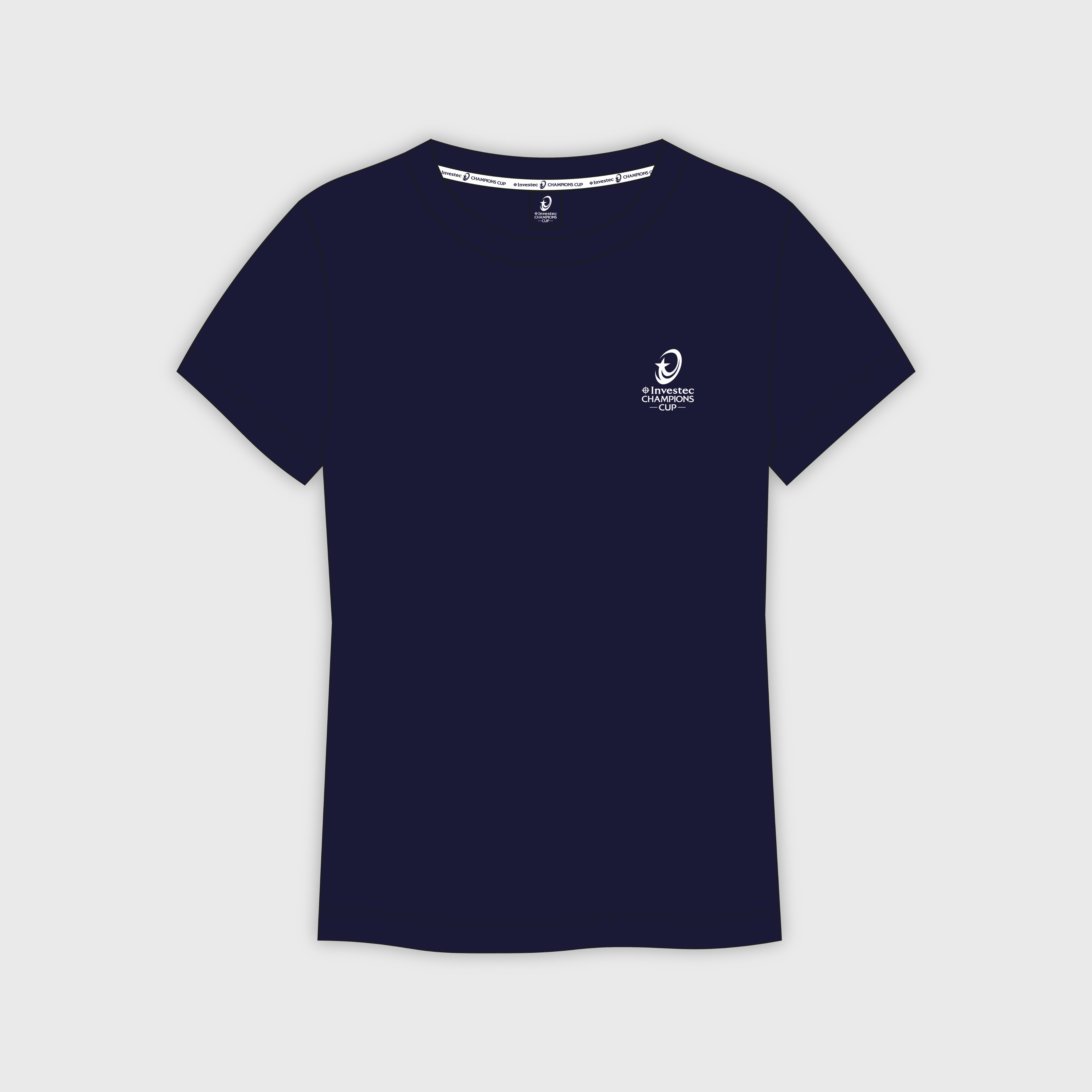 T-shirt EPCR Logo Bleu Marine Mixte