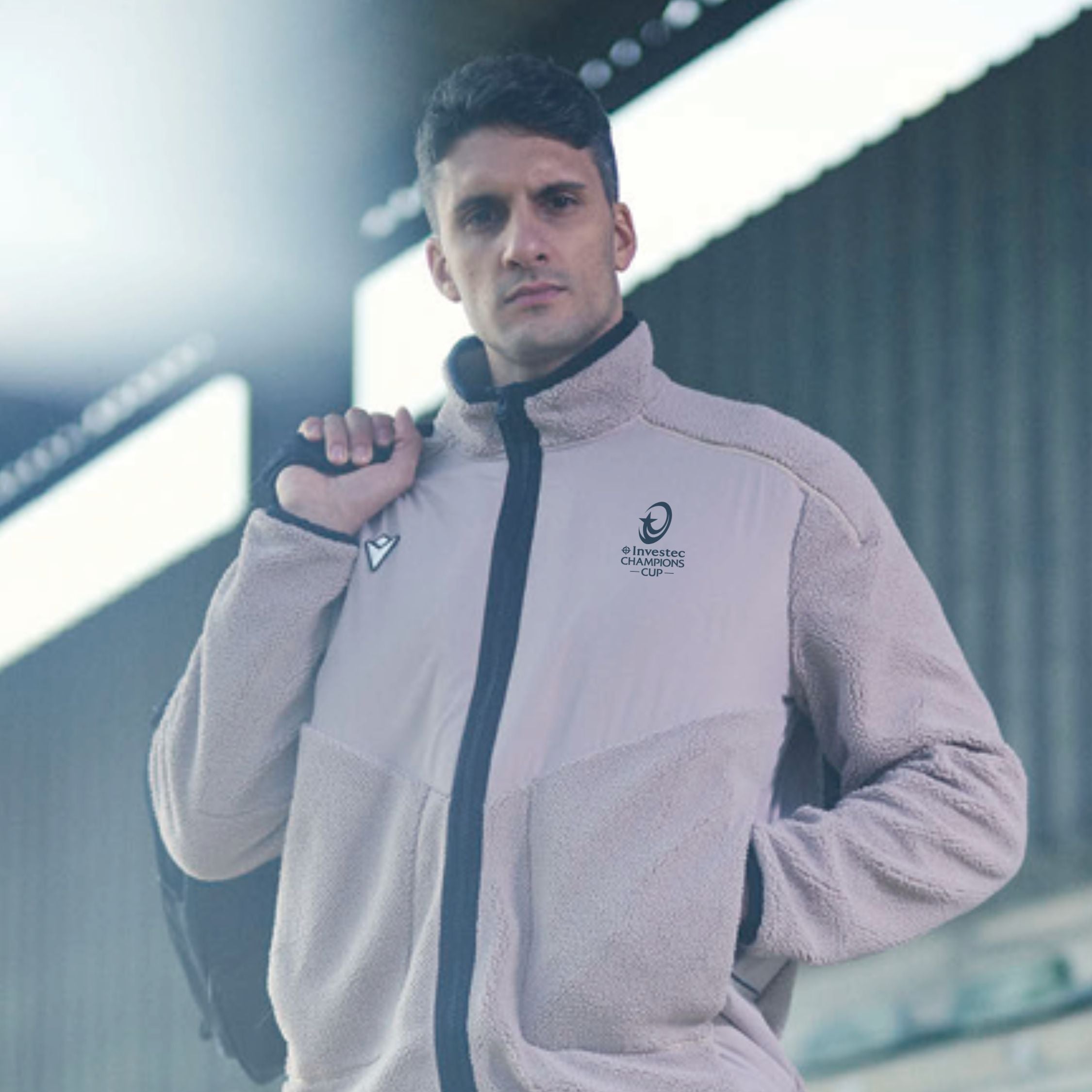 Polaire Macron x Investec Champions Cup Beige Mixte