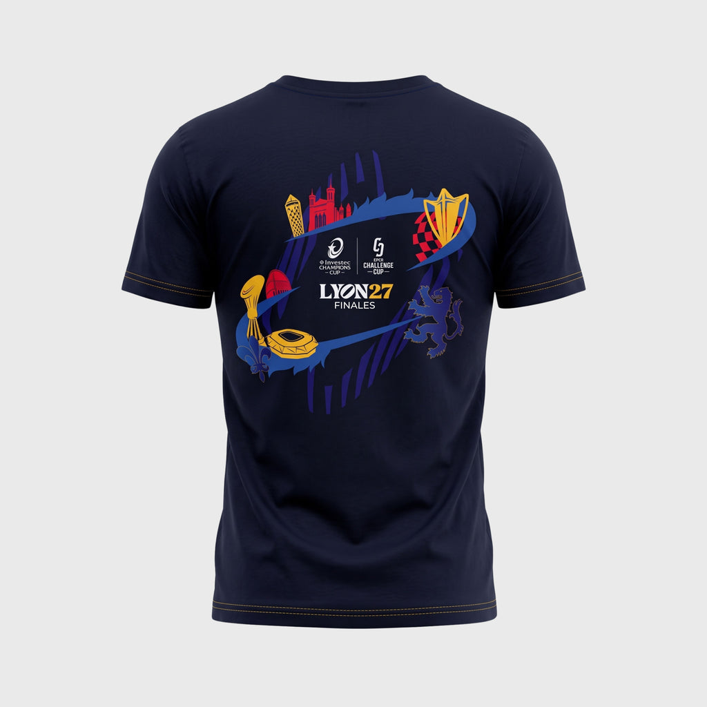 T-shirt EPCR Lyon 27 Bleu Marine Mixte